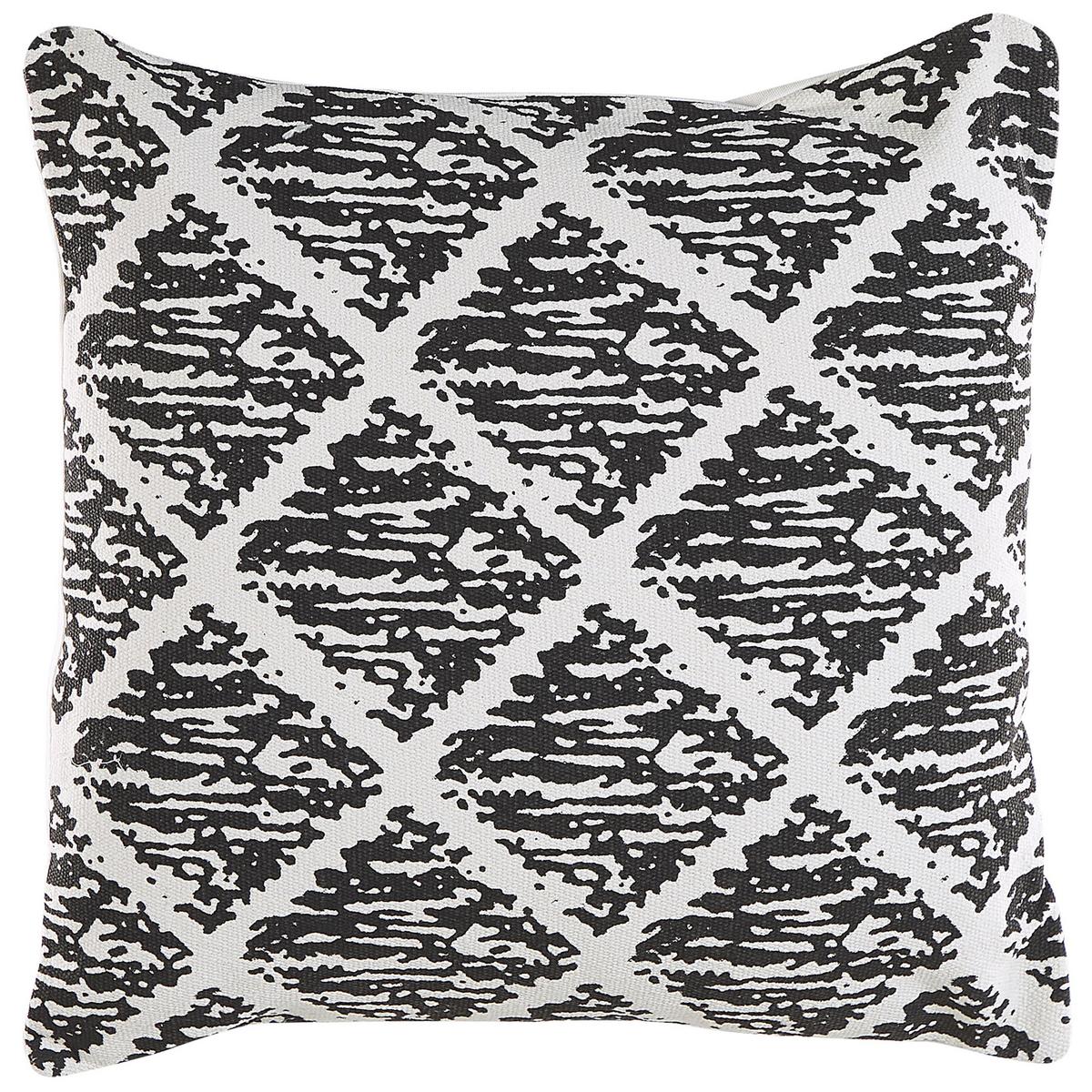 DEKOKISSEN 2er-Set Creme 45/45 cm Hazro - Creme, Naturmaterialien/Textil (45/45cm) - Beliani