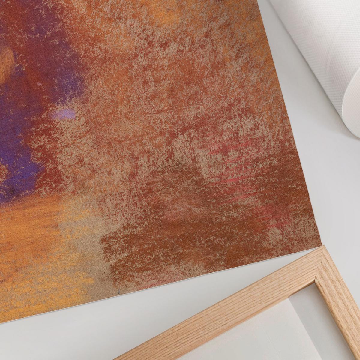 POSTER - 59x84 cm - Odilon Redon - Ein Blumenstrauß - Braun, Textil (59/84/0.1cm) - TULUP