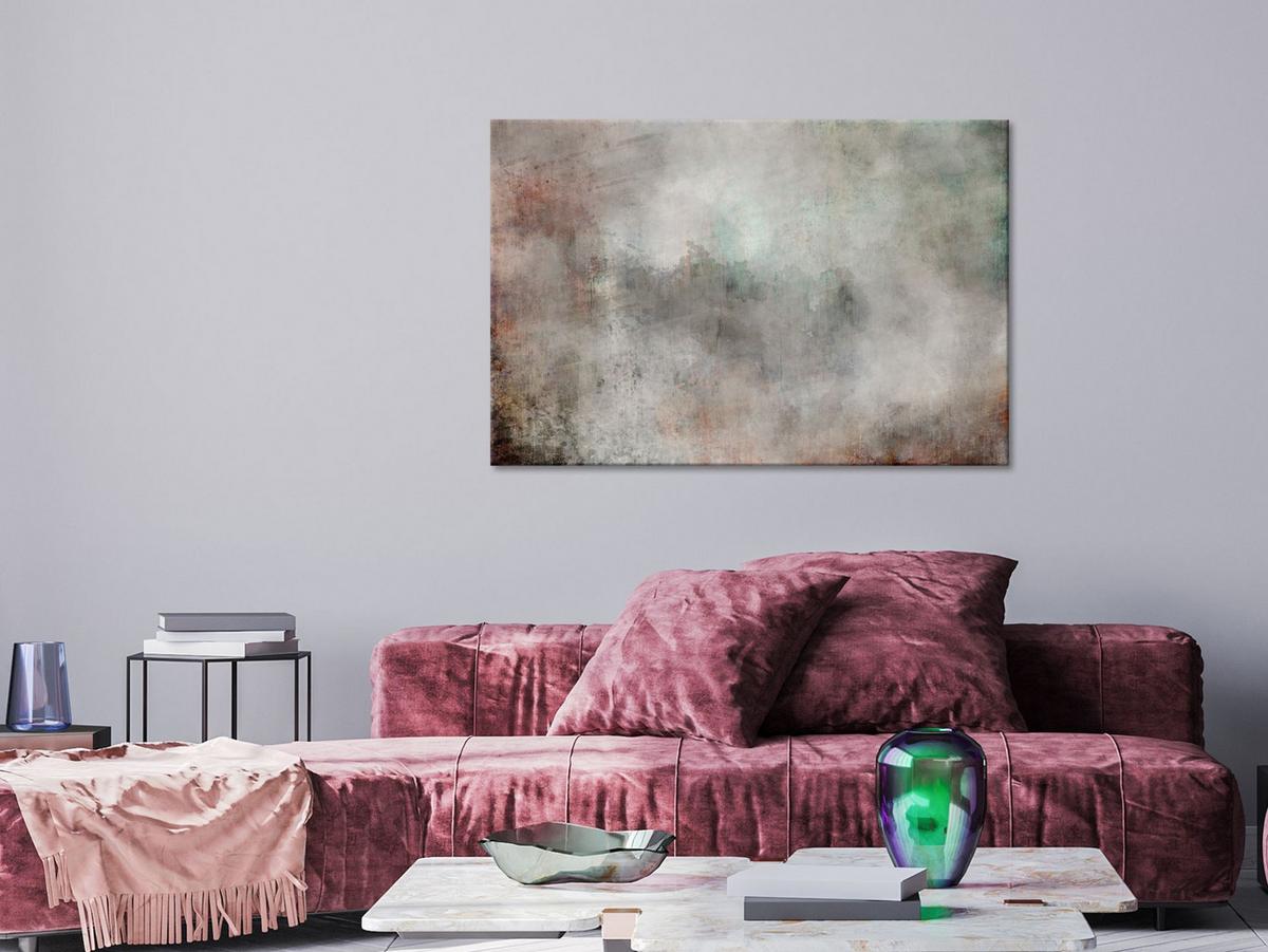 KUNSTDRUCK Grau 60/40 cm - Braun/Grau, Textil (60/40cm) - KUNSTLOFT