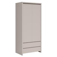 SCHRANK 2 Türen Soren Kaschmir - Beige, Holzwerkstoff (90/200.5/55.5cm) - Petits-meubles
