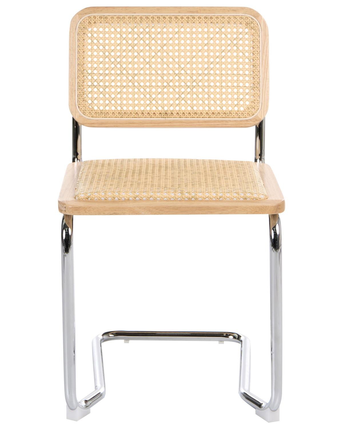 ESSZIMMERSTUHL 2er-Set Rattan natürlich/hellbraun Cordova - Hellbraun/Naturfarben, Naturmaterialien (49/83/50cm) - Beliani