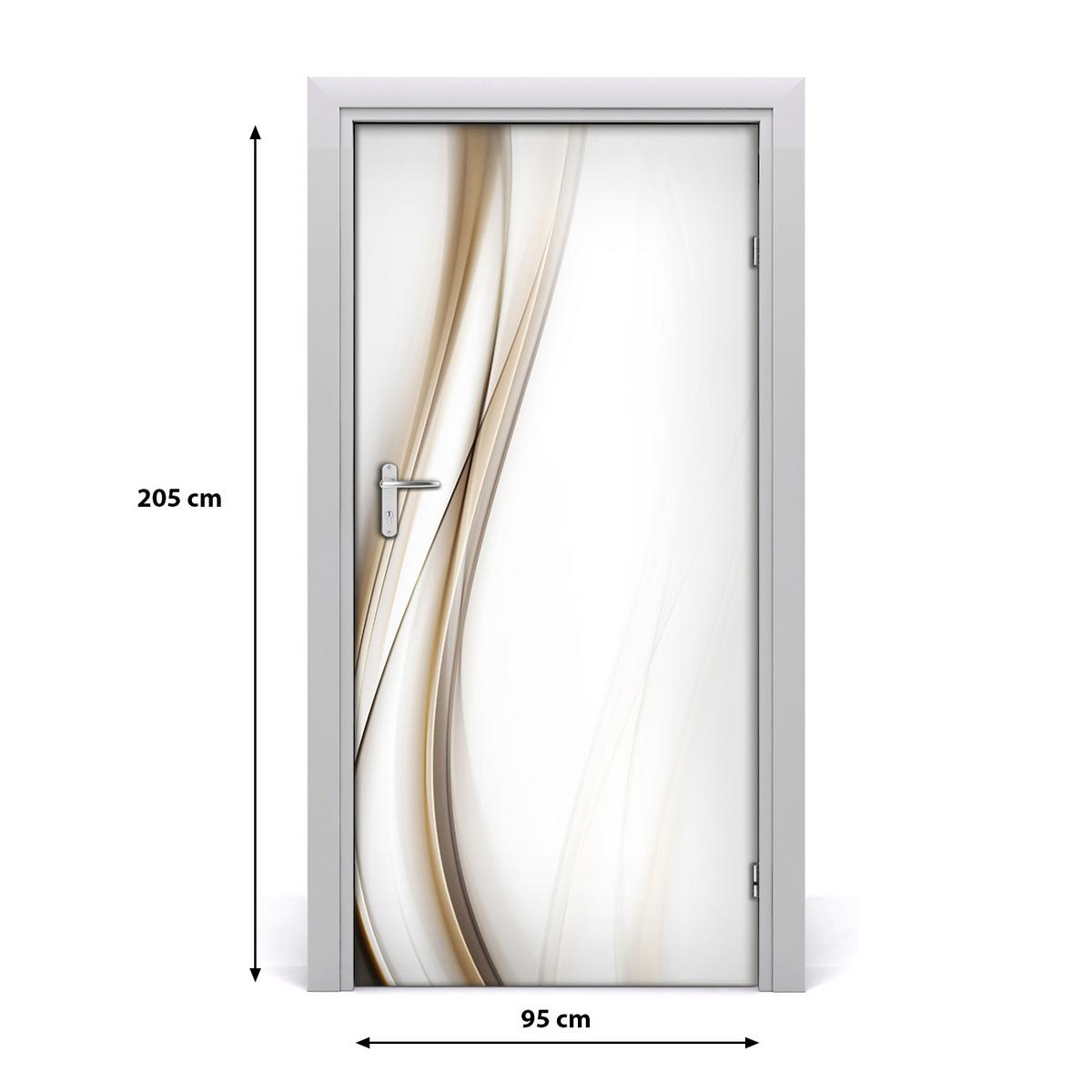 TÜRAUFKLEBER 95x205 cm Dekorativ für Türen - Beige, Kunststoff (95/205/0.01cm) - TULUP