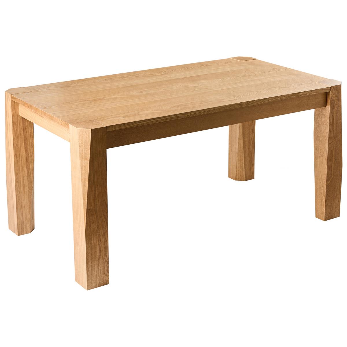 ESSTISCH ausziehbar Helle Esche 160-200/90 cm Mission - Braun, Holzwerkstoff (160/90/78cm) - Beliani