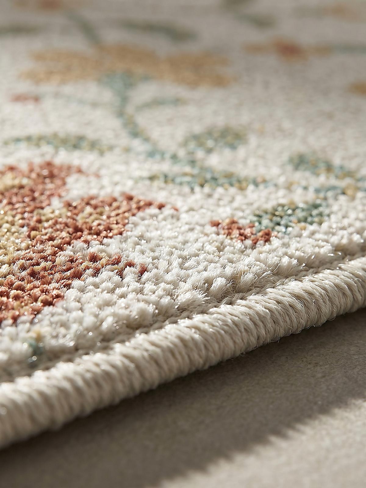 TEPPICH Outdoor Vintage LIMMAT Polypropylen Creme 120 x 120 cm - Beige, Textil (120/120cm) - KADIMA DESIGN