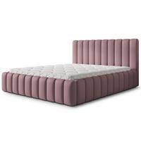 POLSTERBETT TEBA 160x200 cm mit Bettkästen - Rosa - Rosa, Holz/Textil (160/200cm) - MASSENO