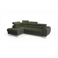 ECKSOFA Bastien Mit Schlaffunktion - Grün, Holzwerkstoff/Textil (170/260cm) - Fun Möbel