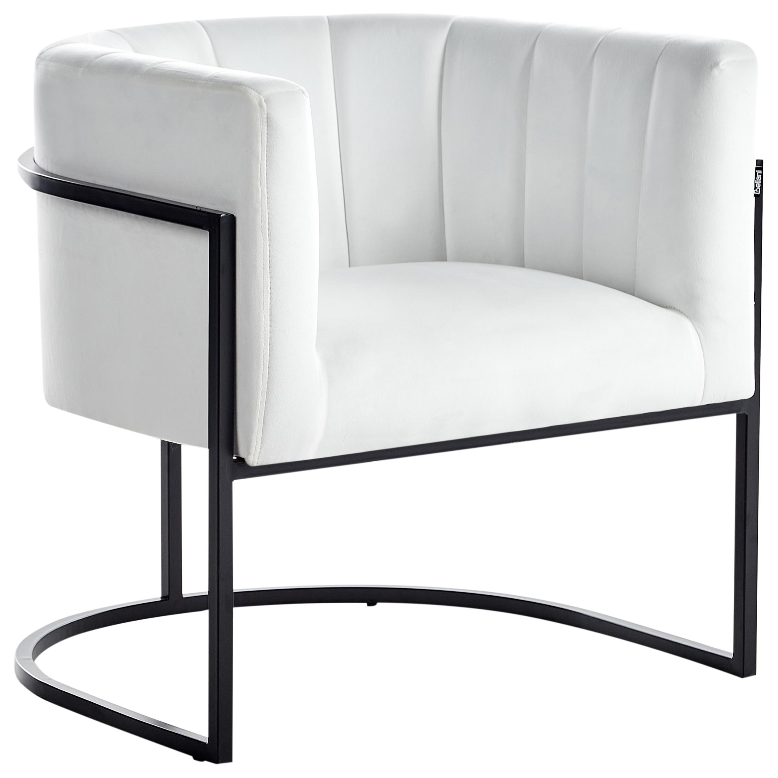 SESSEL Weiß Larvik II - Schwarz/Weiß, Textil (73/72/66cm) - Beliani