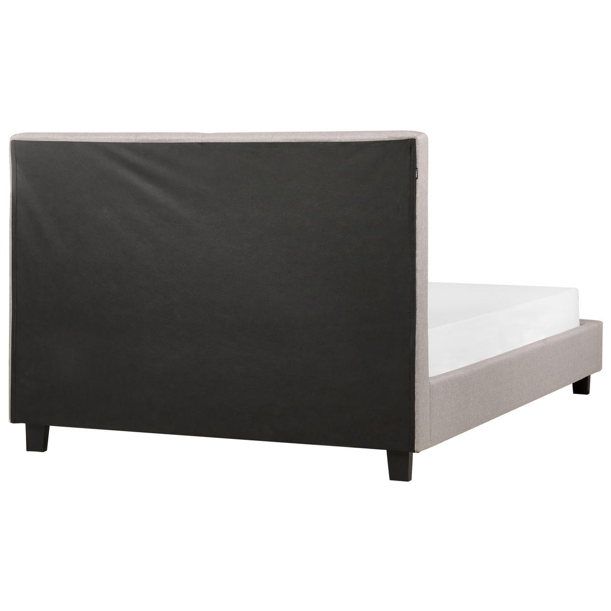 WASSERBETT 140x200 cm Grau La Rochelle - Hellgrau, Textil (140/200cm) - Beliani