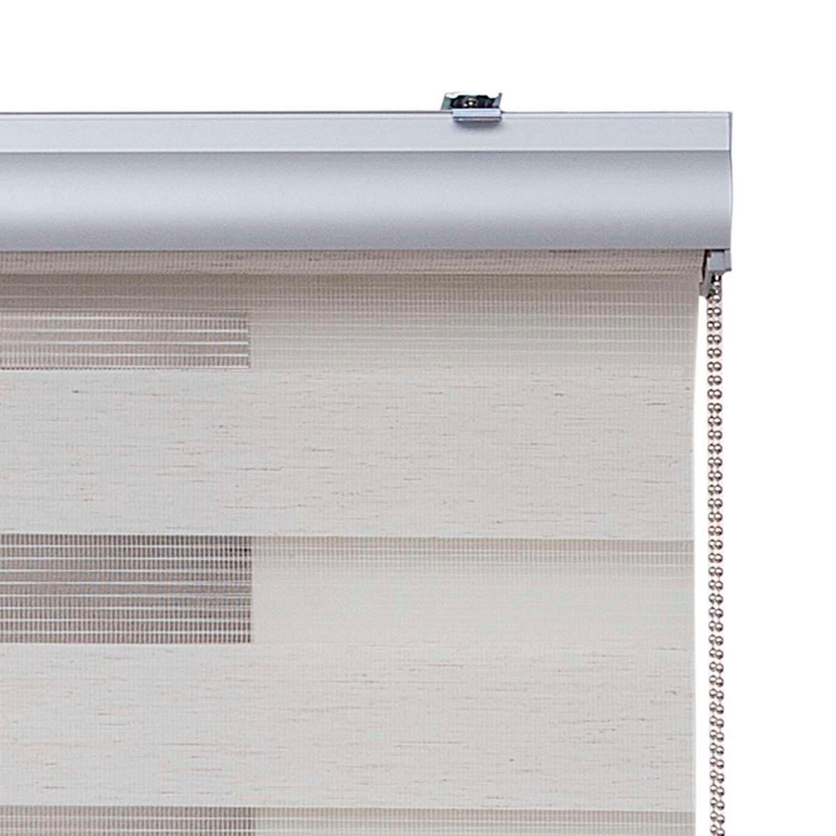DOPPELROLLO Leinen 200x250 cm - Creme, Kunststoff (200/250cm) - STORESDECO