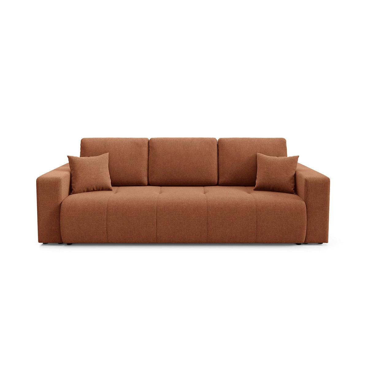SOFA Giulia 3 Sitzplätze Terrakotta - Terracotta, Holz (244/82/102cm) - Petits-meubles