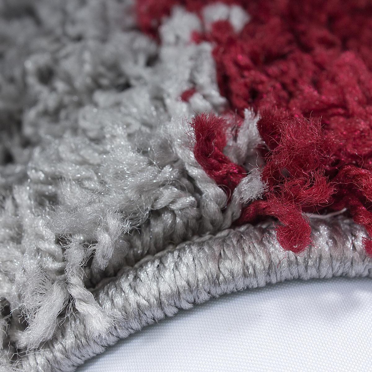 HOCHFLORTEPPICH RHEIN, kariert, Rot, 160 x 230 cm - Rot, Textil (230/160cm) - KADIMA DESIGN