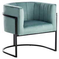 SESSEL Mintgrün Larvik II - Schwarz/Mintgrün, Textil (73/72/66cm) - Beliani