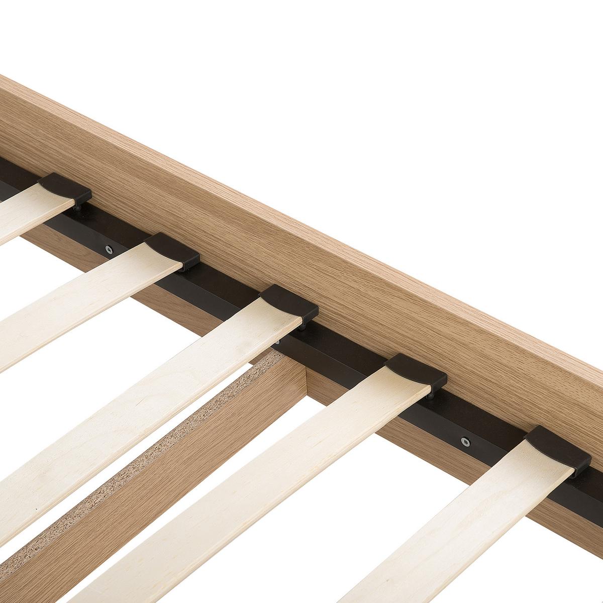 BETT mit Lattenrost 160x200 cm Heller Holzfarbton Serris - Hellbraun, Holzwerkstoff (160/200cm) - Beliani