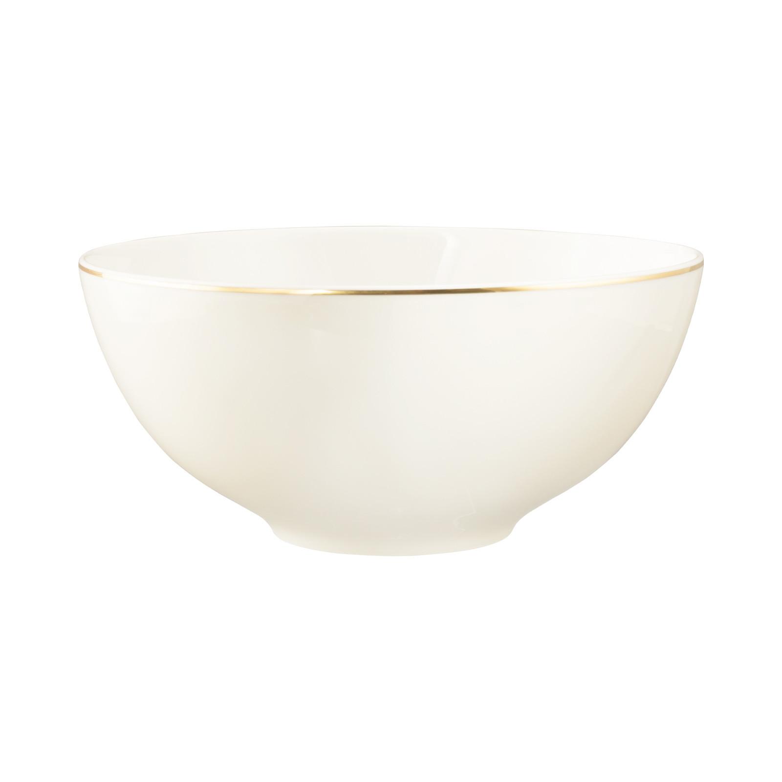 SCHÜSSEL Savona Goldlinie creme 2 L - Creme, Keramik (21.3cm) - Seltmann Weiden