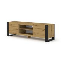 TV LOWBOARD Artisan, Schwarz 158/47/40 - Schwarz, Holzwerkstoff (158/47/40cm) - RAUMHIRSCH FURNITURE