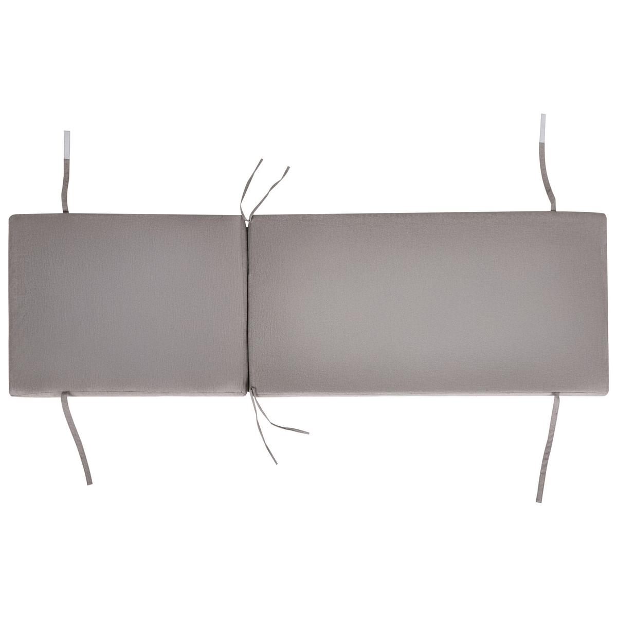 SONNENLIEGE mit Kissen Grau Verdello - Grau, Metall (190/42/60cm)