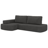 ECKSOFA LIRENA L Cord Anthrazit - Links - Anthrazit, Textil (160/260cm) - MKS