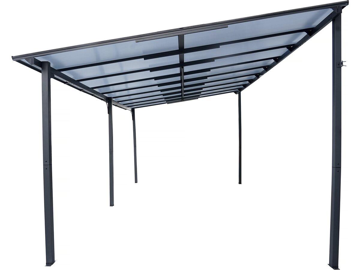 PARTYZELT UND PAVILLON marvin Grau - Grau, Metall (298/243/545cm) - Habitat Garten