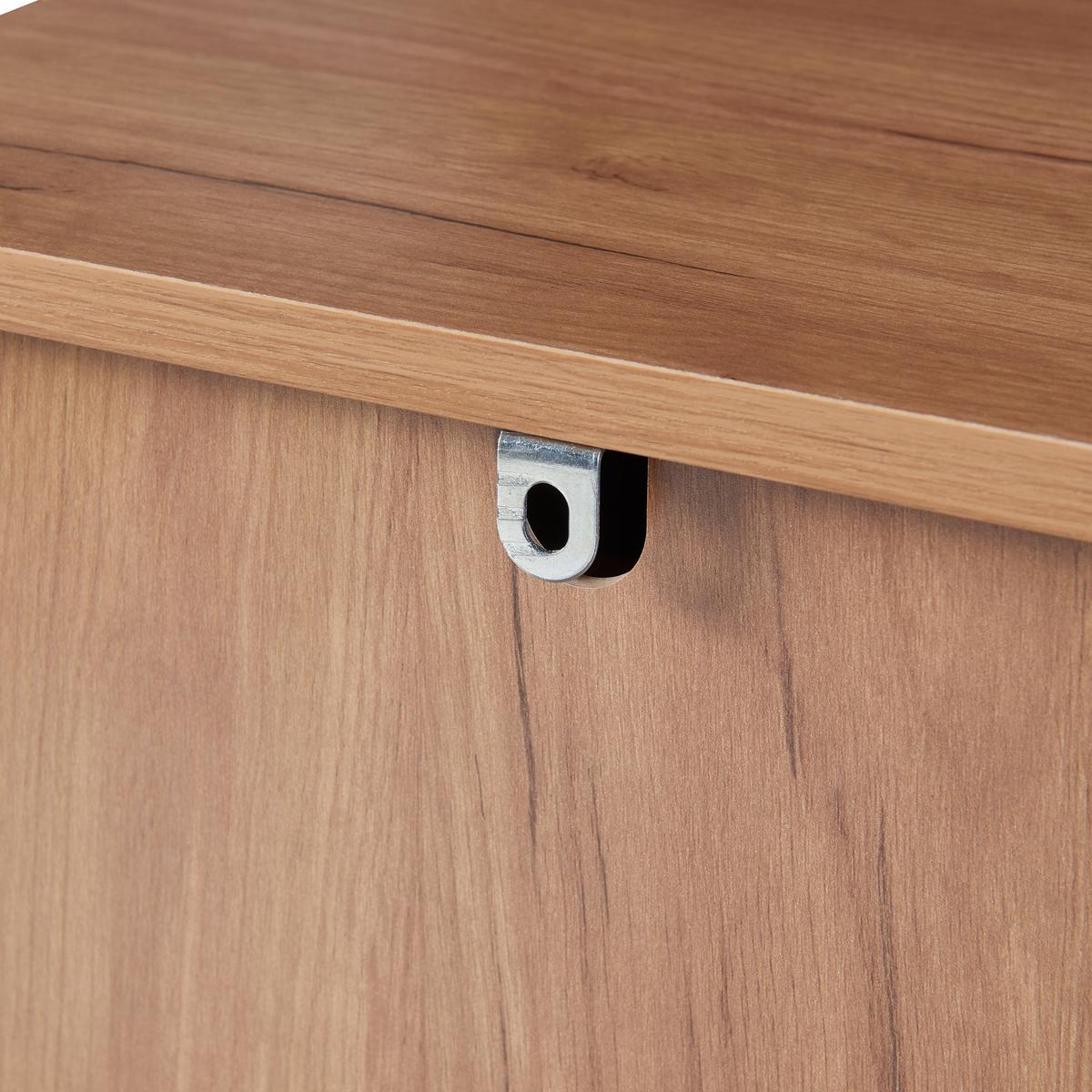KOMMODE Varkaus - Eichefarben, Holzwerkstoff (40/108/40cm) - [en.casa]