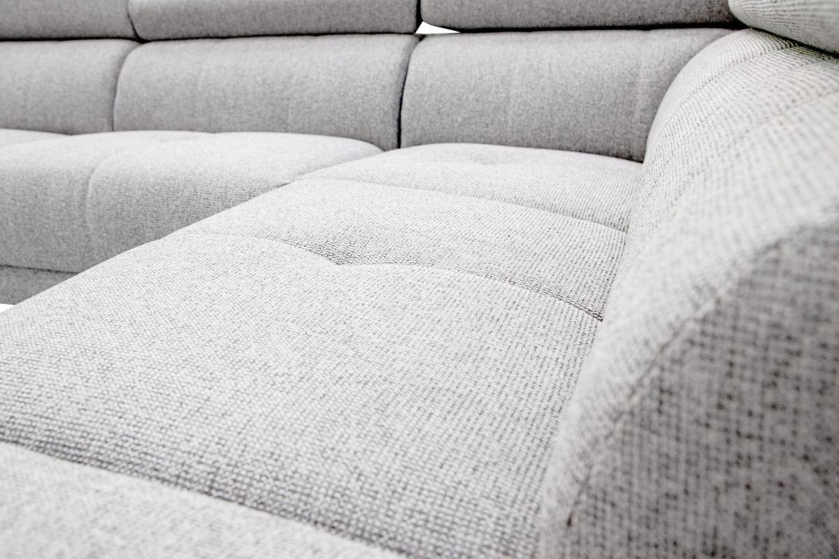 ECKSOFA FIERO 5-Sitzer mit 1 Relaxfunktion, hellgrau - Hellgrau, Holzwerkstoff/Textil (290/228cm) - Wozimo