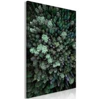 KUNSTDRUCK Grün 40/60 cm - Schwarz/Grün, Textil (40/60cm) - KUNSTLOFT