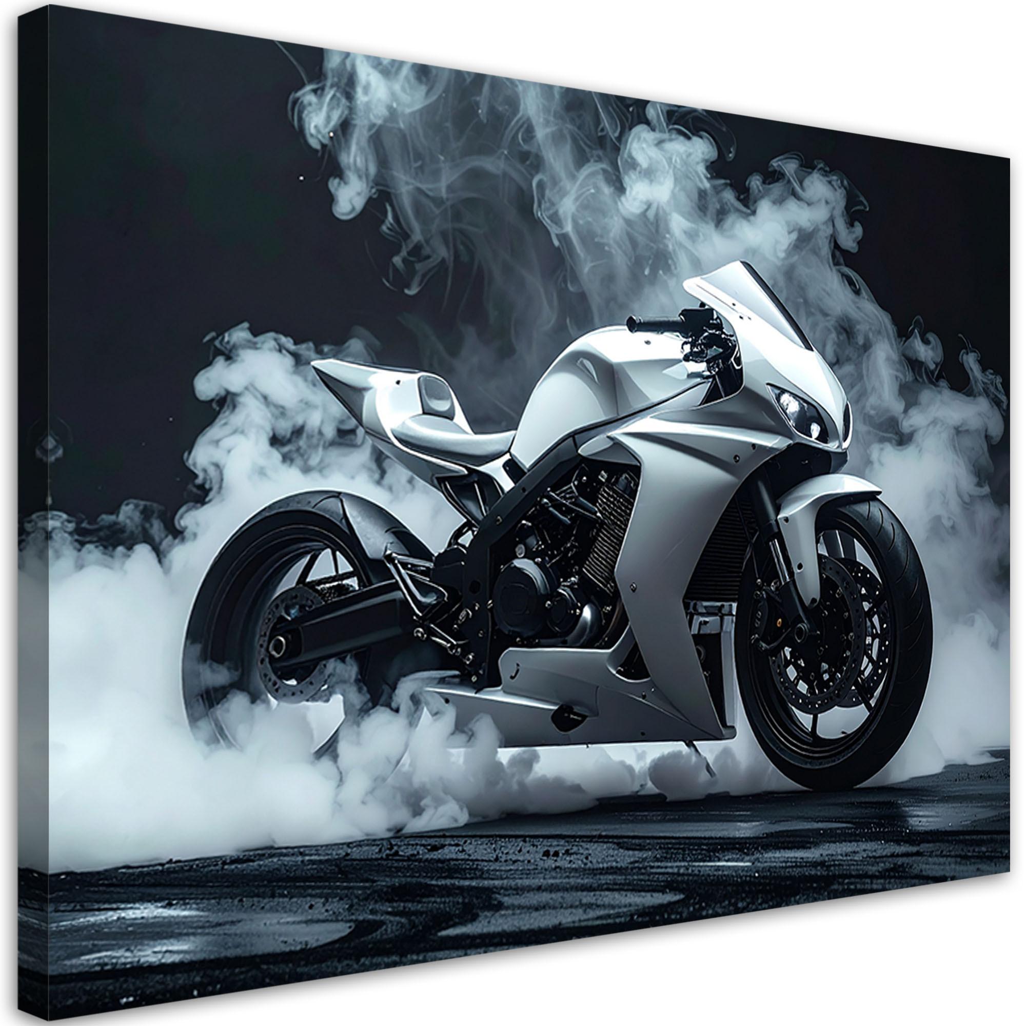 LEINWANDBILD Kraftfahrzeuge 60x40cm - Weiß, Textil (60/40cm) - Feeby