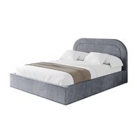 POLSTERBETT mit Bettkasten und Lattenrost, Boxbett ohne Matratze - LERAY 120x200 Grau - Grau, Holzwerkstoff/Textil (120/200cm) - ALTDECOR