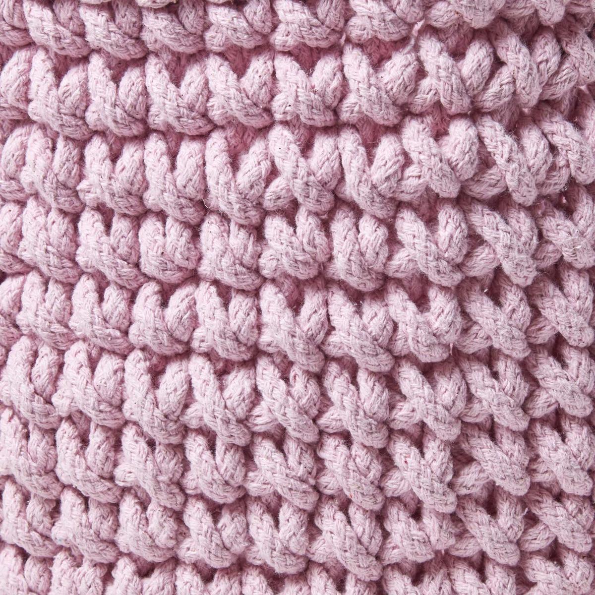 AUFBEWAHRUNGSKORB Baumwolle 42/37 cm - Rosa, Textil (42/42/37cm) - Homescapes