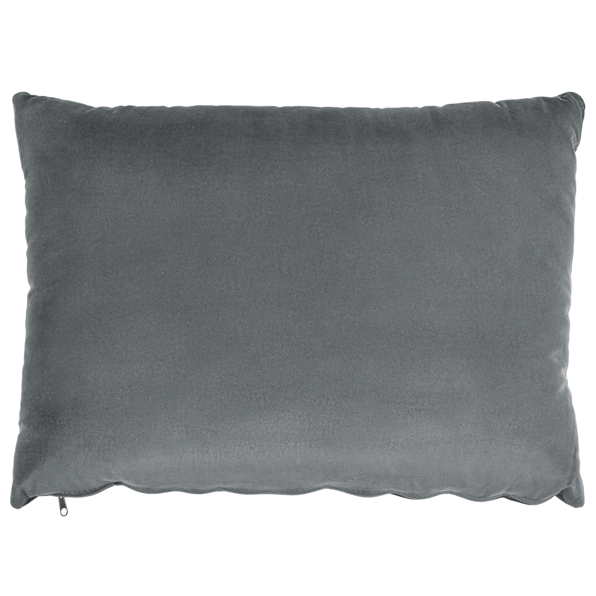 CHAISELONGUE Samtstoff grau/schwarz Gueret - Schwarz/Grau, Textil (88/73/165cm) - Beliani