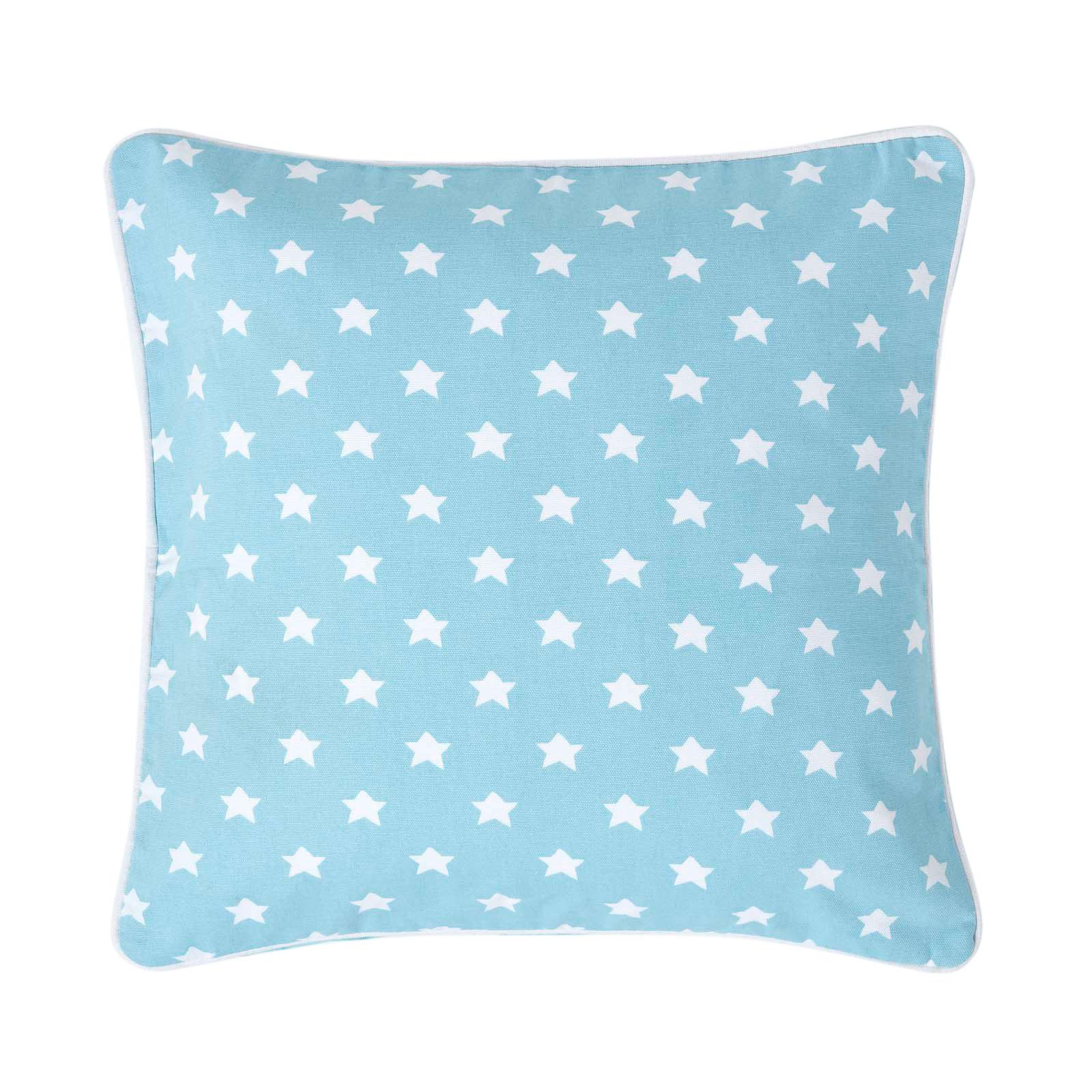 KISSENHÜLLE Sterne 45/45 cm, 100% Baumwolle - Blau, Textil (45/45cm) - Homescapes
