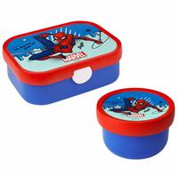 OBST- UND BENTOBOX SPIDERMAN Campus blau-rot 300 & 750 ml - Blau/Rot, Kunststoff (2/2/2cm) - Mepal