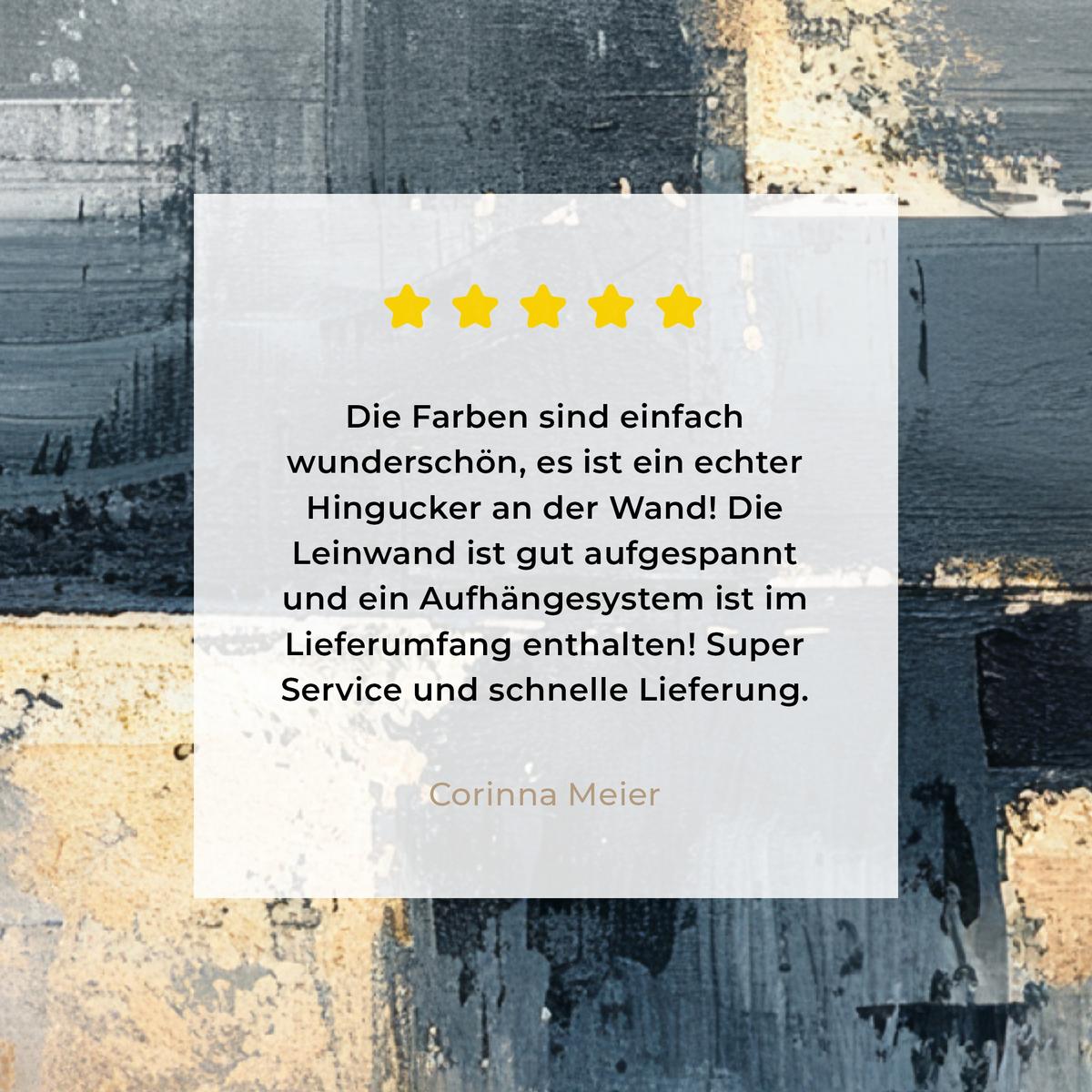 LEINWANDBILD Kunst - Grau - Gold - Abstrakt Room Decor 30x40 cm - Dunkelgrau, Textil (30/40cm) - MuchoWow