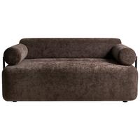 2-SITZER-SOFA Chenillegewebe Dunkelbraun Elva - Dunkelbraun, Textil (170/74/100cm) - Beliani