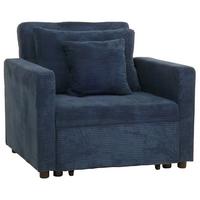 SCHLAFSESSEL Blau - Blau, Textil (100/86/88cm) - MCW