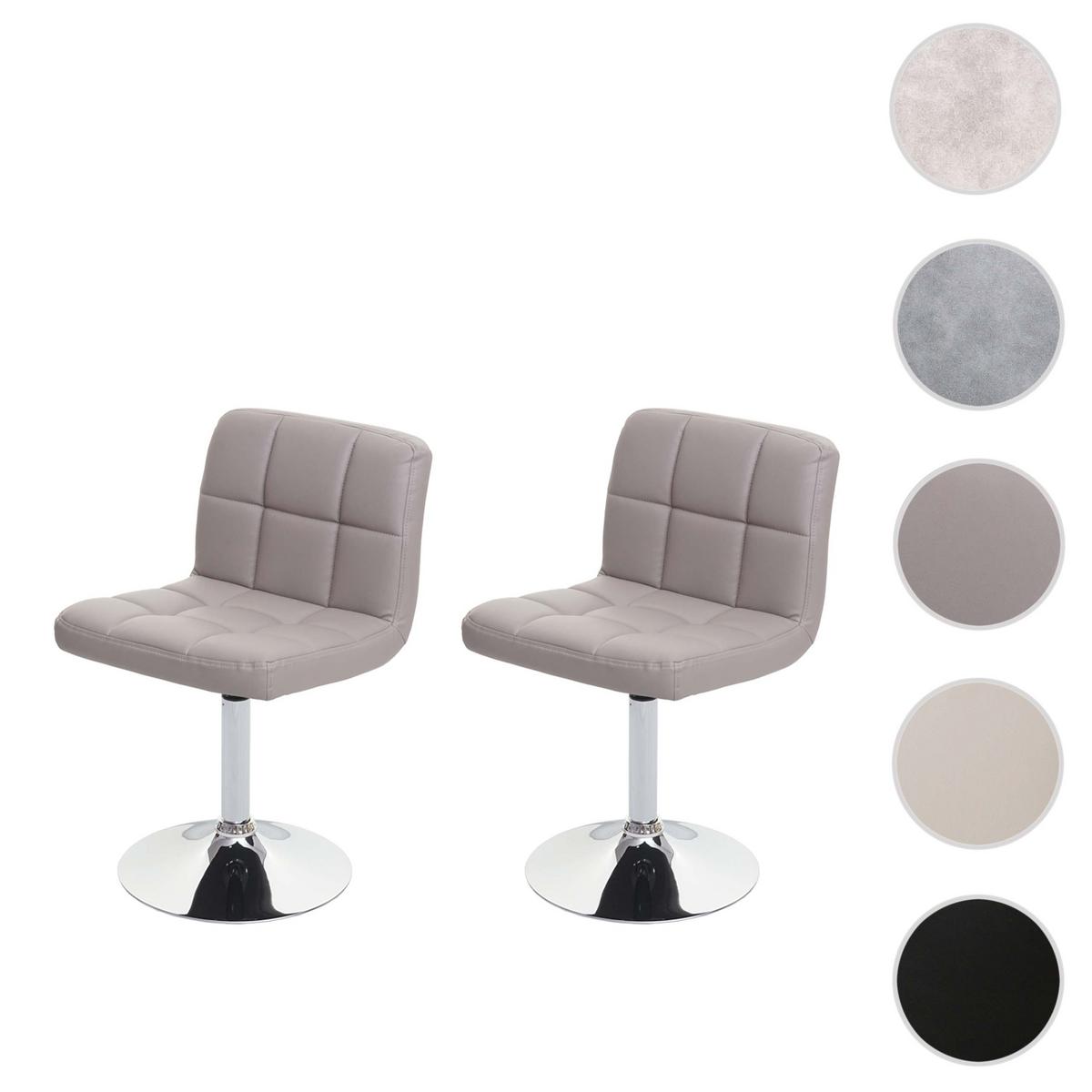 ESSZIMMERSTUHL Hellgrau 2er-Set - Taupe/Hellgrau, Textil (43/76/43cm) - MCW