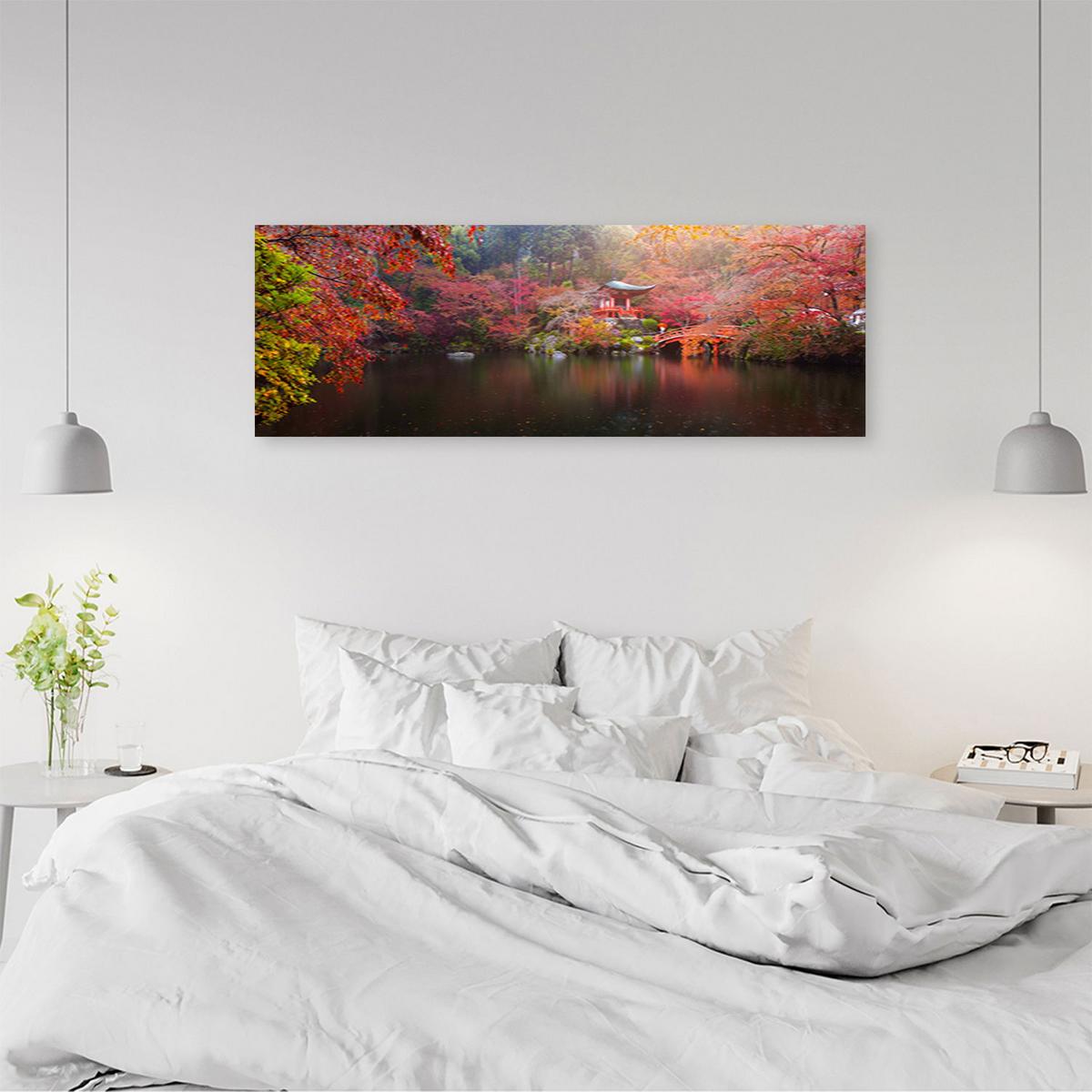 KUNSTDRUCK Rot 90/30 cm - Rot, Textil (90/30cm) - KUNSTLOFT