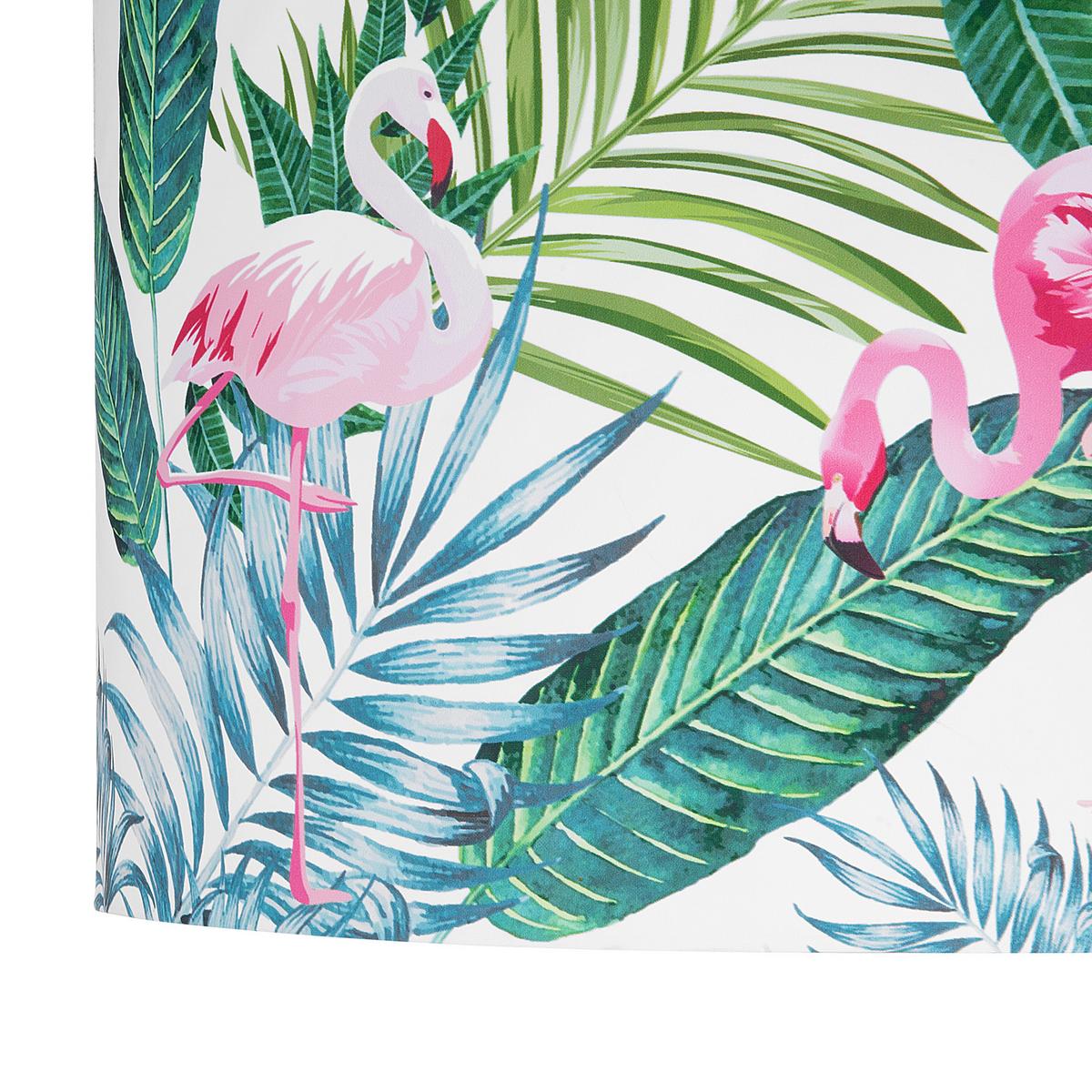 HÄNGELEUCHTE Flamingo 50/50/143 cm - Grün, Textil (50/50/143cm) - Beliani