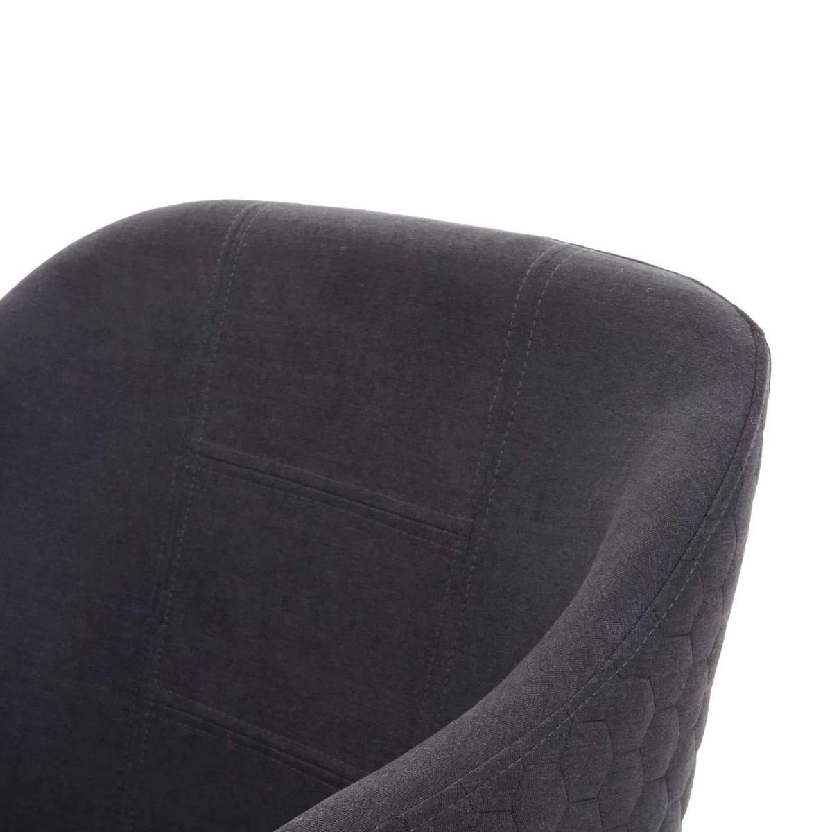 ESSZIMMERSTUHL Anthrazit - Anthrazit, Textil (53/78/60cm) - MCW
