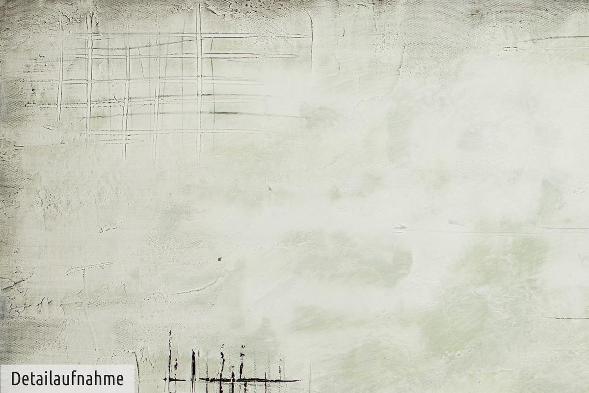 ACRYLBILD HANDGEMALT 80/80 cm - Beige/Grau, Holz/Textil (80/80cm) - KUNSTLOFT