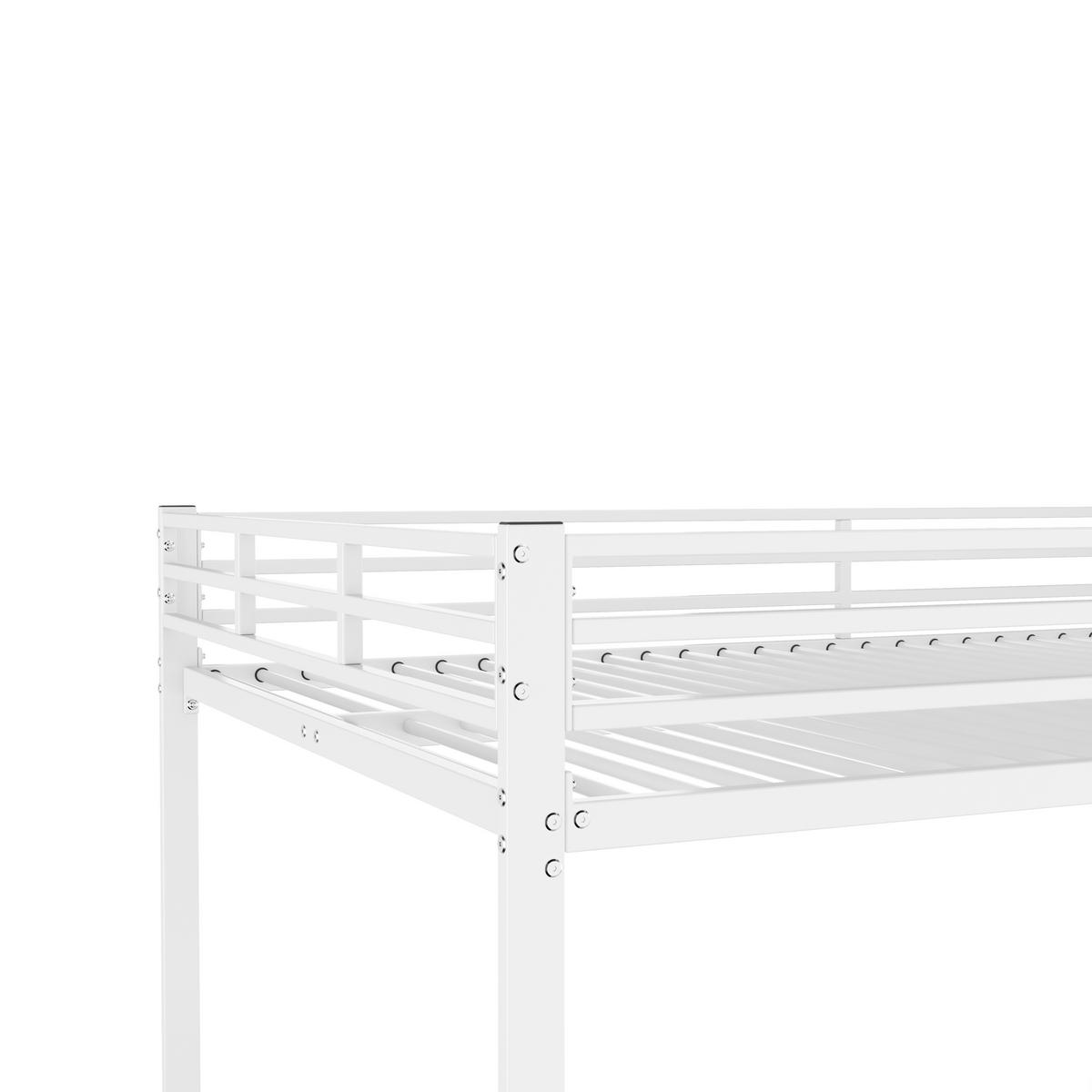 ETAGENBETT metall 140x200 kinderbett weiß - Weiß, Metall (140/200cm) - Urban Meuble