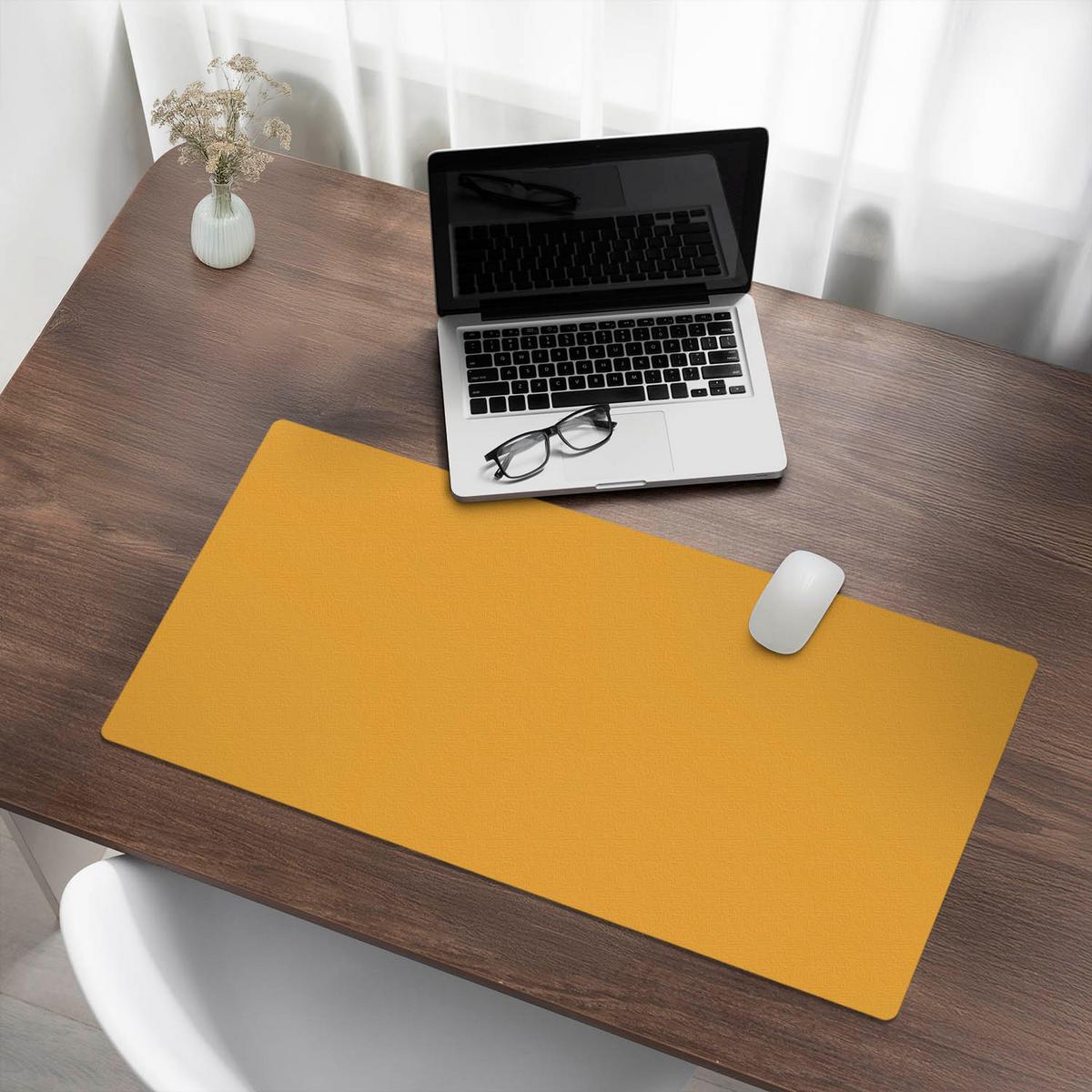 SCHREIBTISCHUNTERLAGE 90x45 cm Orange - Orange, Kunststoff (90/45/1.6cm) - Wallfluent