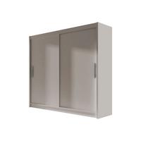 KLEIDERSCHRANK London I 180 - Kaschmir/Silberfarben, Holzwerkstoff/Kunststoff (180/215/58cm) - MIRJAN24