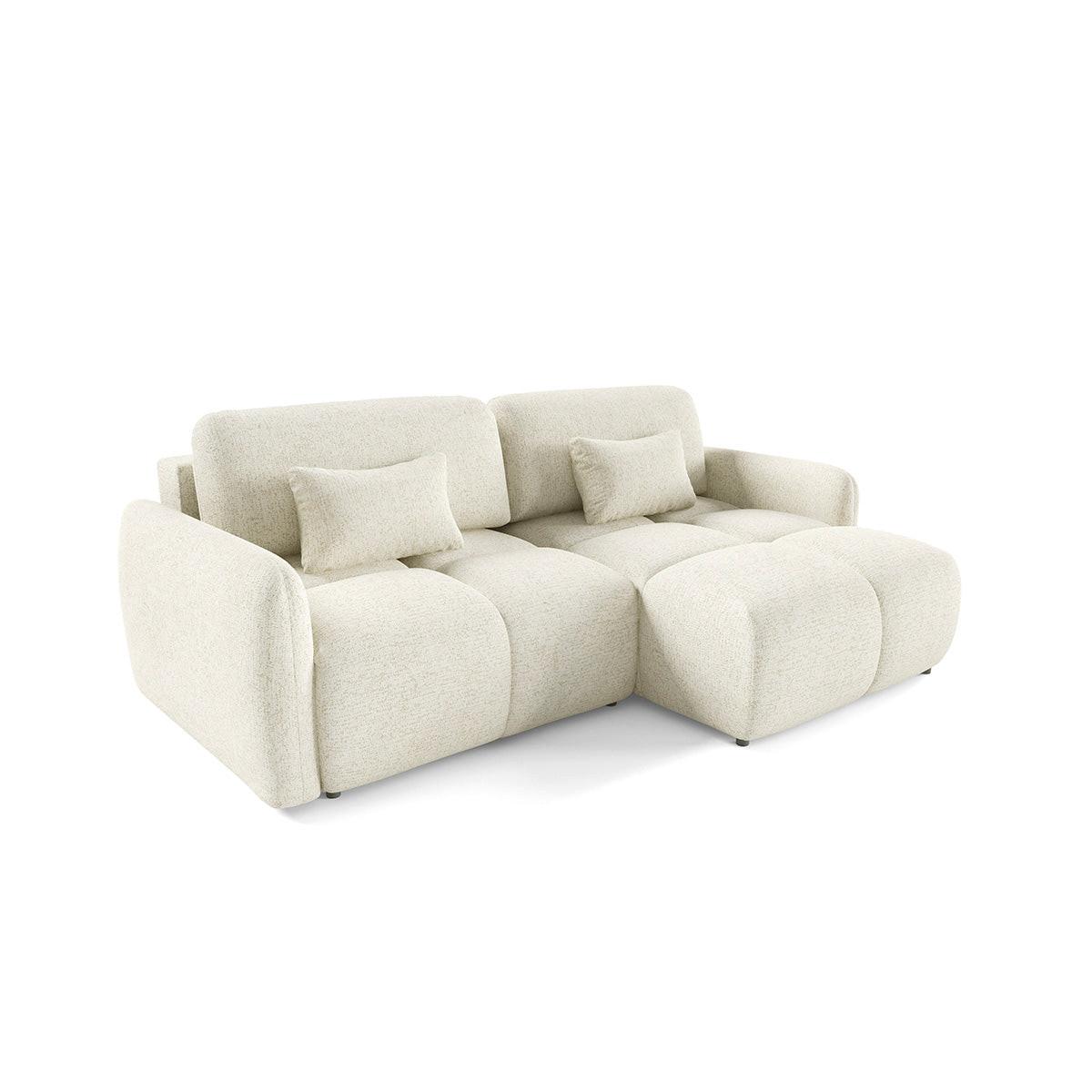 ECKSOFA Vittoria Cremeweiß - Weiß, Holz (240/165cm) - Petits-meubles