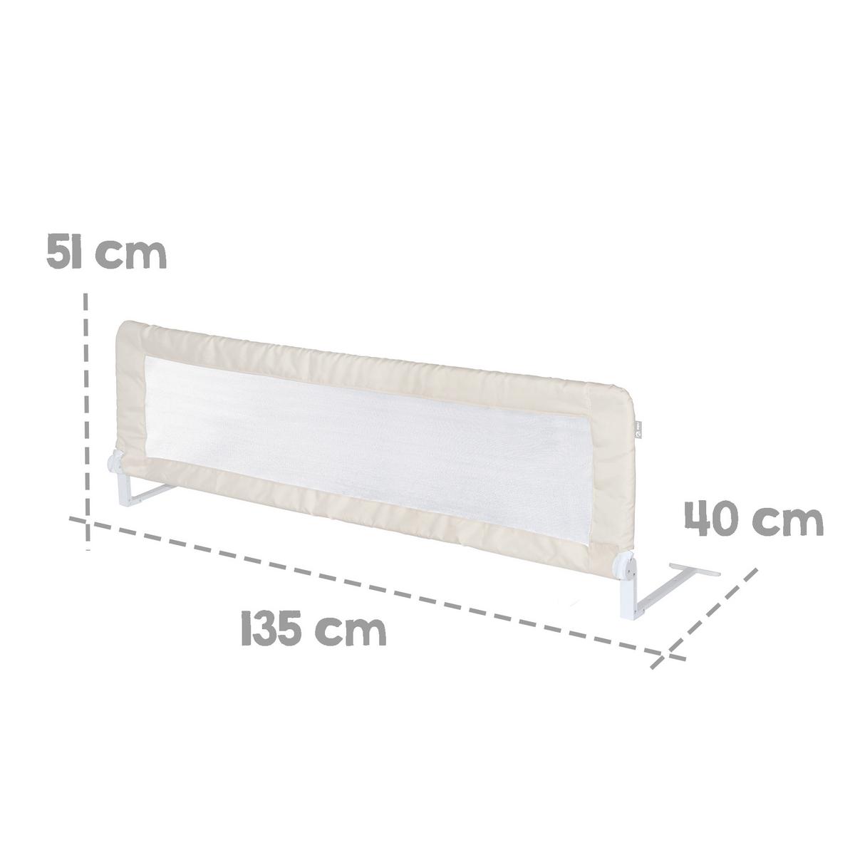 RAUSFALLSCHUTZ 135 x 32 cm beige - Beige, Textil/Metall (135/52/32cm) - Roba