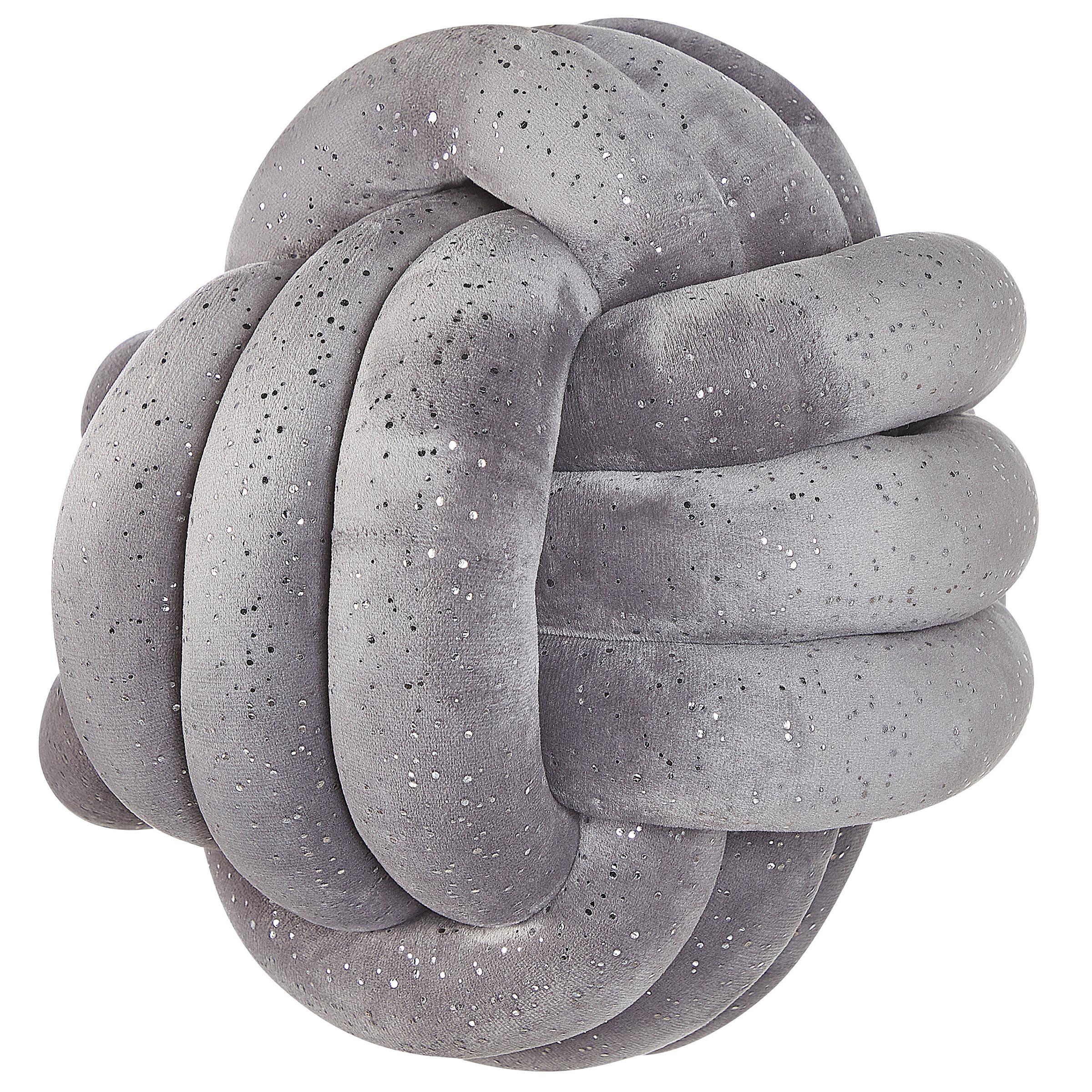 DEKOKISSEN Grau 30/30 cm Malni - Grau, Textil (30/30cm) - Beliani