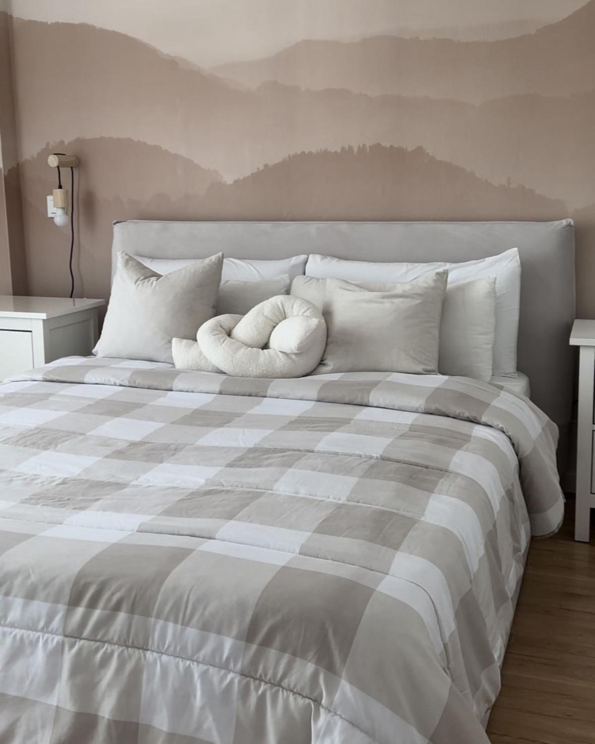 POLSTERBETT 180/200cm Cremeweiß Lavaur - Creme, Textil (180/200cm) - Beliani