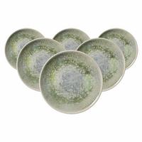 DESSERTTELLER Cecina Jade ø 20,5 cm 6er Set - Beige/Grün, Keramik (20.5cm) - Ritzenhoff Breker