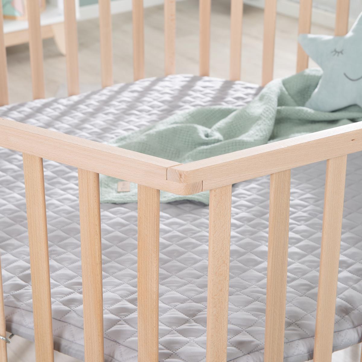 LAUFGITTER 6-eckig roba Style grau - Naturfarben, Holzwerkstoff (118.5/72.5/103.5cm) - Roba