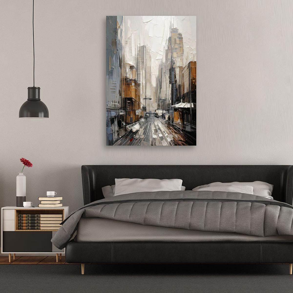 LEINWANDBILD Abstraktion 40x60cm - Grau, Textil (40/60cm) - Feeby