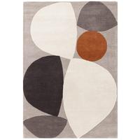 WOLLTEPPICH ELAN-Mouzon, geometrisch-abstrakt, Silbergrau, 120 x 170 cm - Grau, Textil (170/120cm) - KADIMA DESIGN